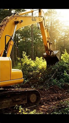 Excavator Clearing Bushland