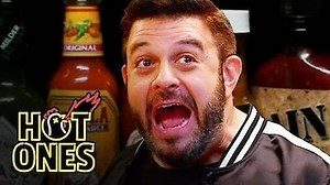 Watch Hot Ones Season 4 Episode 5 - Adam Richman Fanboys Out While Eating Spicy Wings