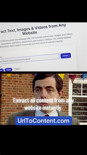 Extract all content from any url instantly UrlToContent.com #saas #automation #webscraping
