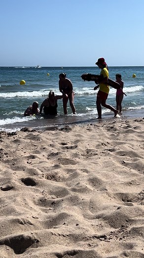 Lifeguard in Action: Hilarious Moments at Benidorm Beach