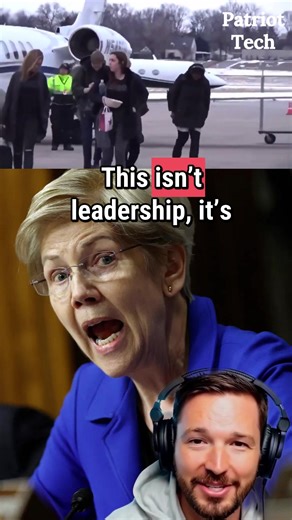 Elizabeth Warren flies private while voting to shut down the government and starve hardworking American families. | Patriot Tech