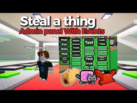 Steal a Thing Admin Panel With Events | Studio Lite Tutorial