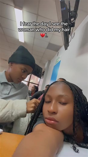 Thanks dor helping me fix my braids baby❤️!.