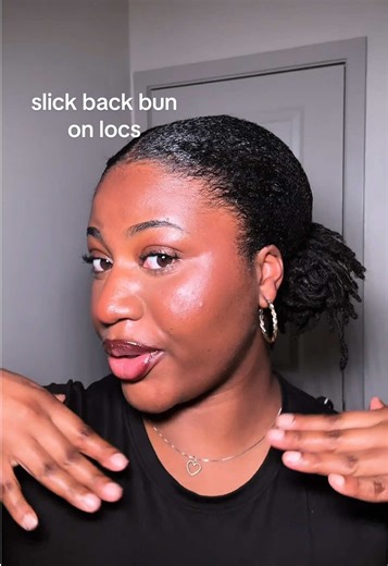 Step-by-Step Guide for Slick Back Bun on Locs