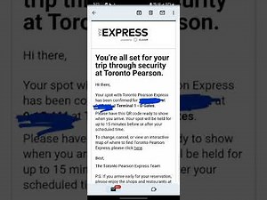 YYZ EXPRESS - How To Secure Your Security Check Spot At Toronto Pearson Airport