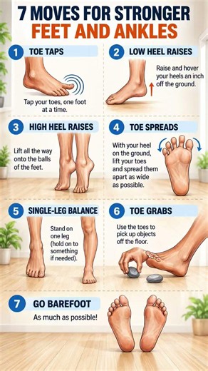7 Simple Moves for Stronger Feet & Ankles 🦶💪#FootExercises #AnkleExercises