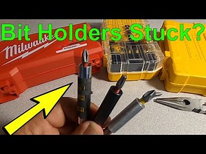 Bit Holders Stuck? Simple Solution! DeWalt Milwaukee