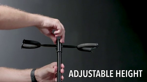 Gator Frameworks Adjustable Double Guitar Stand, Holds Two Electric or Acoustic Guitars (GFW-GTR-2000)