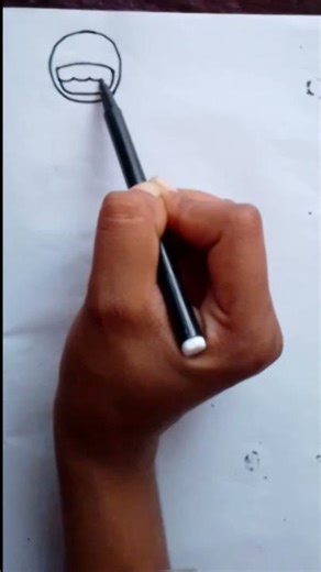 Big Smile Cartoon Sketch #easy #cartoon #stepbystep