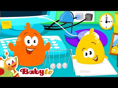 Pitch and Potch at the Office | Funny Sounds for Kids! | BabyTV
