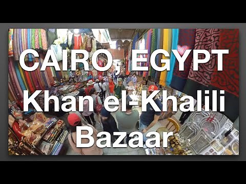 Khan el-Khalili bazaar in old town Cairo Egypt