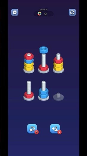 Free mobile puzzle game | Satisfying gameplay | Level 1–4 easily complete 😃 #easypuzzles