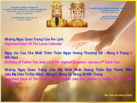 (Việt) Hôm nay, Mùng 8 Tháng 10 Âm Lịch là ngày của Mẹ Nhân Loại