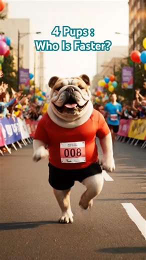 4 Puppies, 4 Marathons: Who is the Best Runner? #happydog #wholesome