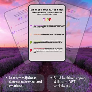 DBT Mega Bundle | Dialectical Behavior Therapy Worksheets | 33 Page Mental Health Journal