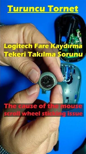 Logitech M185 fare kaydırma tekeri takılma sebebi #shorts