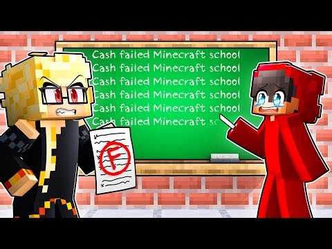 I Sent CASH to Minecraft School! *FAIL*