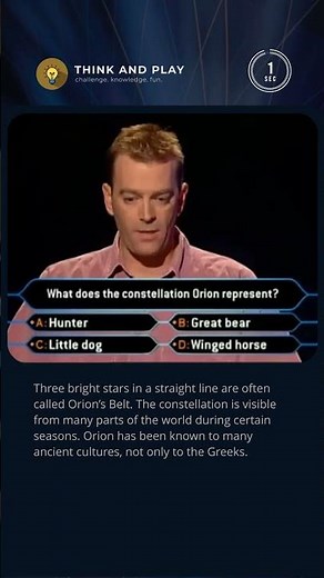 Can You Guess What The Orion Constellation Represents? ✨#quiz #millionaire #trivia #star #tvshow #tv