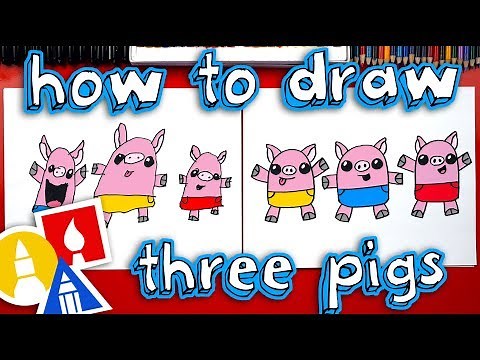 How To Draw The Three Little Pigs