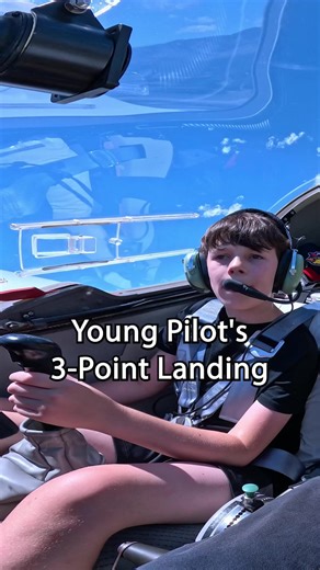 Torrey attempts a 3-point landing where the aircraft touches down on the runway with all three wheels (the two main wheels and the tailwheel) simultaneously. This type of landing is preferred when landing the tailwheel Dimona in a crosswind because the tailwheel provides immediate directional control to combat the weathervane tendencies from the crosswind. . . . #generalaviation #planegeek #futurepilot #pilotintraining #radwithdad