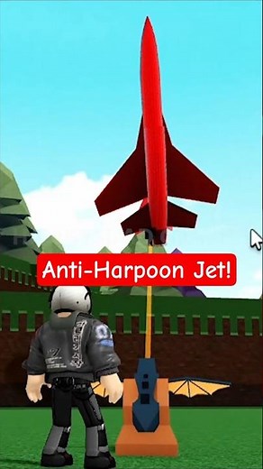 Roblox Build a Boat for Treasure My Anti-Harpoon Fighter Jet! #babft #roblox