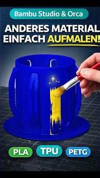 Ich male mehrere Materialien auf mein 3D-Objekt 🎨