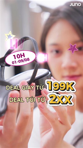 Cùng chờ đón những siêu phẩm ưu đãi sẽ xuất hiện tại phiên live từ 01 - 09/08 tại Juno official nhé nàng ơi! Đừng bỏ lỡ! #juno #junogiaytui #junofashion