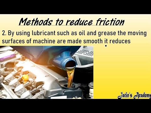 Methods to reduce friction class 6 physics ICSE @jatinacademy