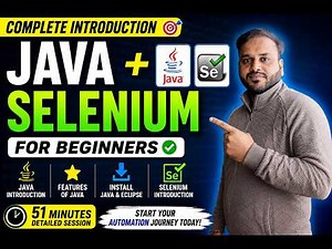 Java + Selenium Full Introduction for Beginners | Install Java, Eclipse & Selenium