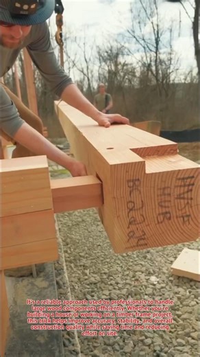 Heavy Timber Beam Installation Technique That Pros Use! 🔥