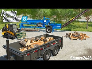 Running A Firewood Business! (Deliveries & Splitting Wood) | FS22