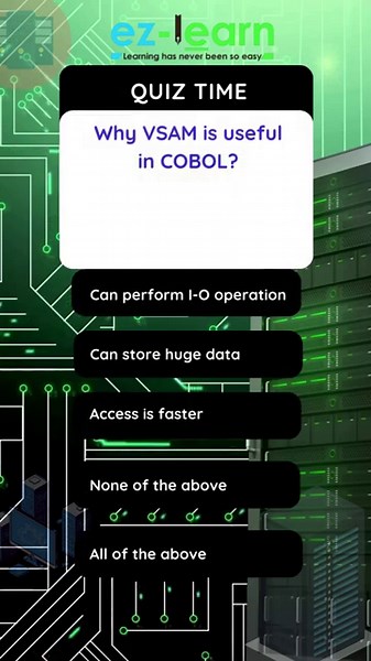 Why Every COBOL Programmer Needs to Know VSAM 💡 #mainframetraining #cobol #ezlearnglobal