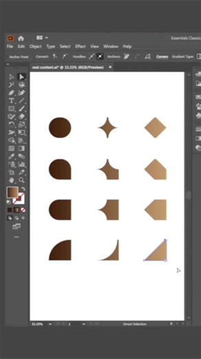 Adobe Illustrator tips - how to make shapes using the ALT Key #shorts #adobeillustrator