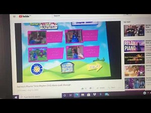 Barney’s Rhyme Time Rhythm DVD Main Menu
