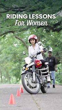Motorcycle Lessons for Women in India l Learn to ride a bike! #womenriders #femaleriders