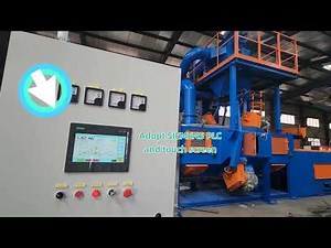 🚀 Automatic Pass Through Shot Blasting Machine for I-Beams | Heavy Steel Cleaning Process 🔥