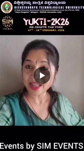 #simeventsbangalore #nehakakkar #vtubelgaum #vishweshwaraiahtechnologicaluniversity #simevents #simevents #nehakakkarlive #yukthi2026 #vtubelagavi #premiumevents #eventexcellence #liveconcert… | Dr Padmakshi Lokesh