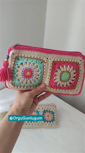 Motifli cüzdan yapımı kanalımda ✅ #motifçanta #crochet