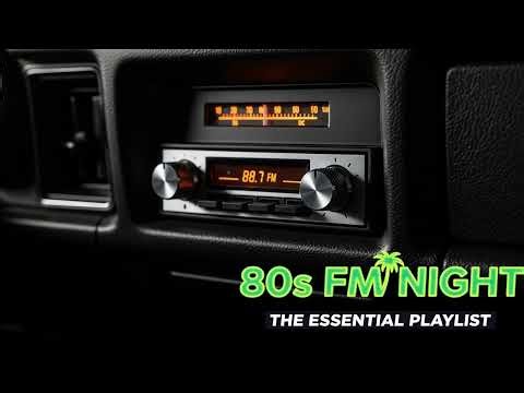 80s Car Radio Cruise 🚘 Vintage Interior & Calm Night Ride Vibes