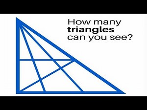 How many Triangles can you see? Puzzle Trick