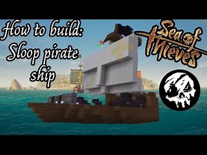 How to build: Sloop Pirate Ship Tutorial from Sea Of Thievs in Minecraft
