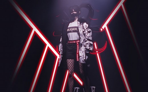 课程推荐：Blender实时高精度女角色《酷女孩》制作全流程教程【EEVEE渲染】