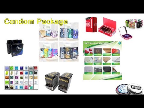 different types of condom packages