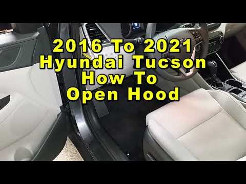 Hyundai Tucson How To Open Hood & Access Engine Bay 2016 2017 2018 2019 2020 & 2021 3rd Gen