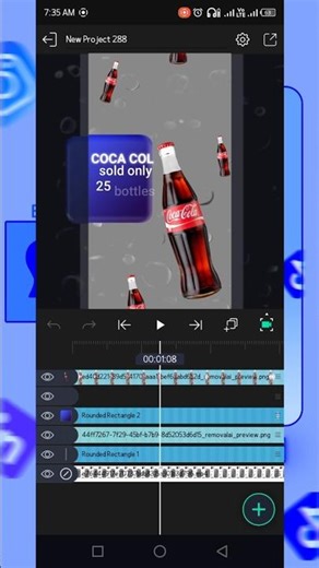 👇This is how a clean Alight Motion timeline looks while the final edit runs side by side