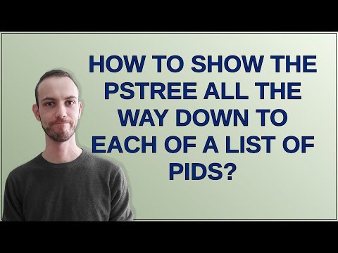 Unix: How to show the pstree all the way down to each of a list of PIDs?