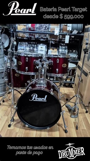 🥁 Nuevo ingreso: Bateria Pearl "Target" 😁 Toms: 10x08 12x09, 14x14. Tambor: 13x5.5 Bombo: 18x16. Fierros Pearl: Hi Hat, Pedal bombo, Soporte tambor y boom de plato. 🌲 Poplar. 👌 Muy buen estado 💰 Precio OPCION A: 4 cascos sin tambor y sin fierros $ 599.000 💰 Precio OPCION B: 5 cascos con tambor y sin fierros $ 699.000 💰 Precio OPCION C: 5 cascos con tambor. Incluye fierros $ 899.000 🤝 Tomamos tus usados en parte de pago 🚚 Envio todo el pais 📱Consultas solamente whatsapp 1169581766 #drum