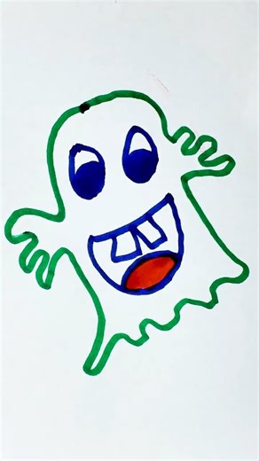 Easy Cute Ghost Drawing Tutorial 👻 (Part 2)