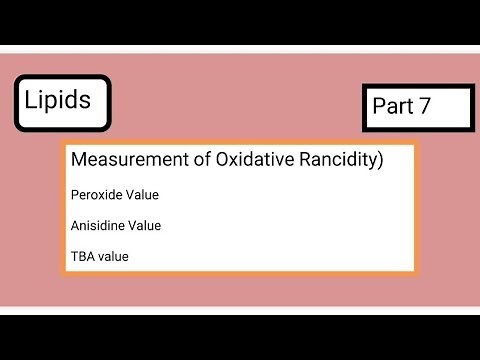 Peroxide value | Anisidine Value | TBA value | Rancidity Testing
