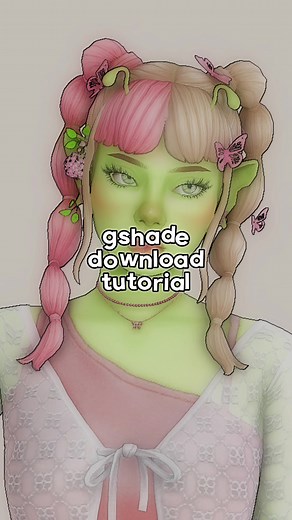 a much requested gshade tutorial! hope it helps i love u all #foryou #fyp #sims #sims4 #sims4cc #thesims4 #ts4 #cas #createasim #maxismatch #simstok #gshade